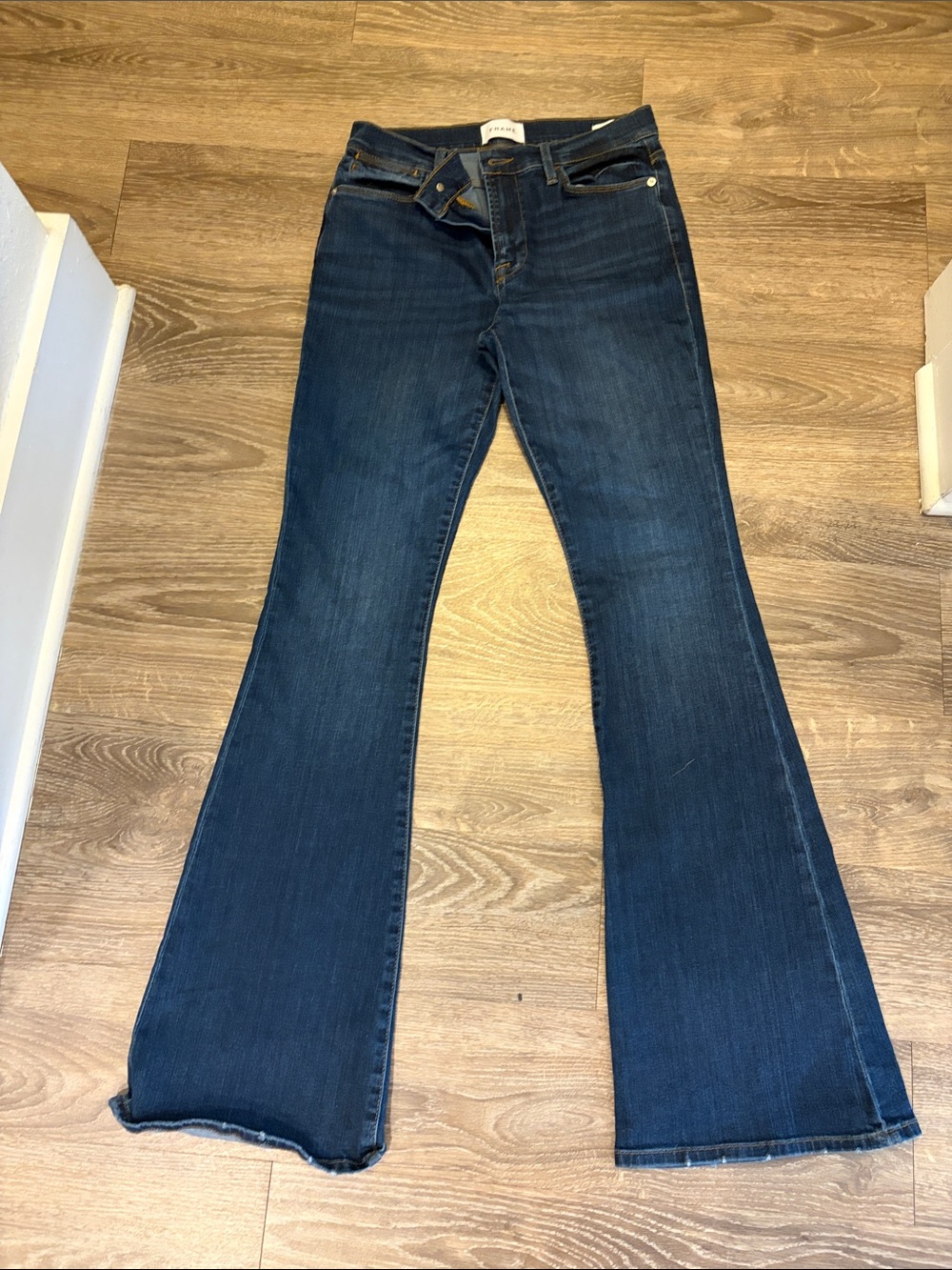 Frame Denim Dark Blue Flare Jeans